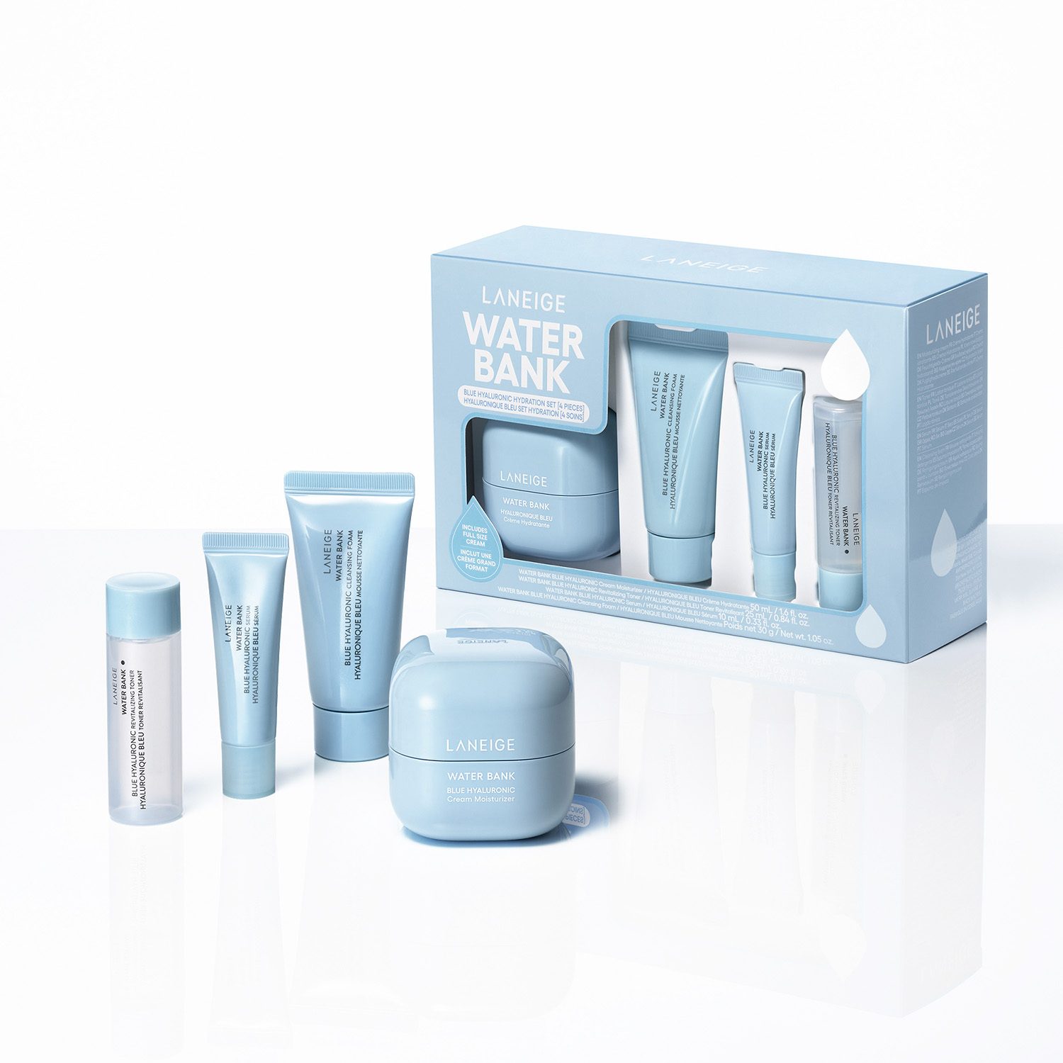 WATER BANK BLUE HYALURONIC HYDRATION SET (SET HIDRATANTE DE ÁCIDO HIALURÓNICO AZUL)